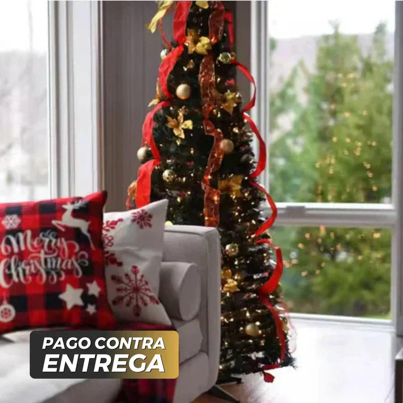 Árbol De Navidad Retractil Premium + Decoración y Regalo Exclusivo!! [SOLO HOY]