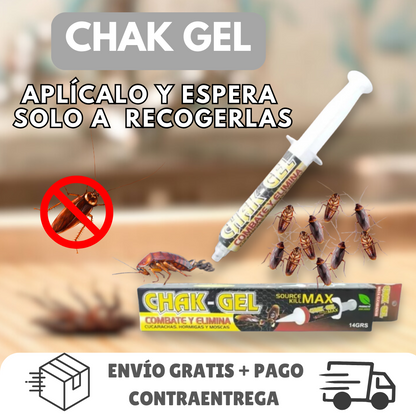 CHAK GEL® - EXTERMINA LAS CUCARACHAS CON UNA SOLA GOTA🪳 - Paga 1 Lleva 2